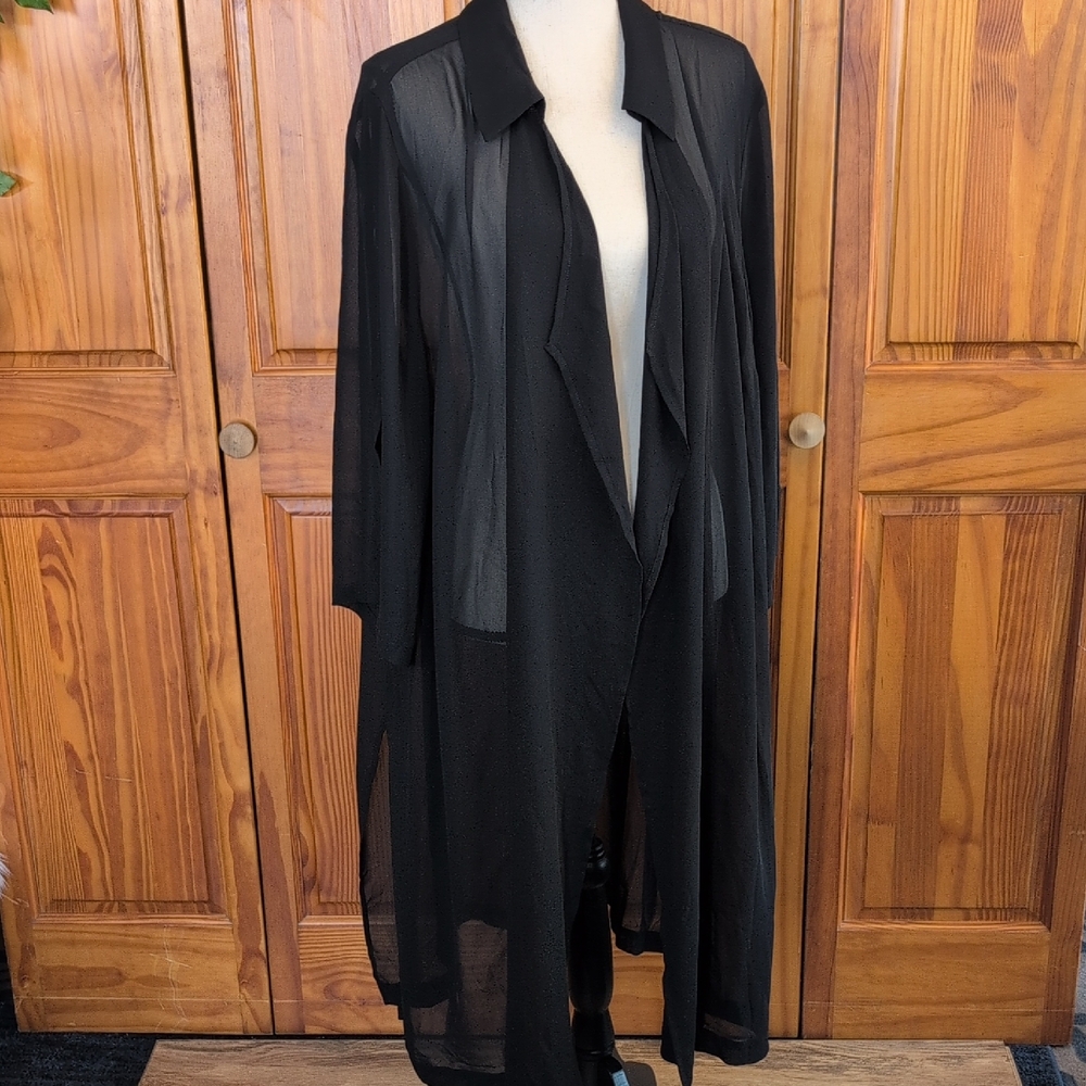 Catherines Sheer Long Cardigan 2X              CC101